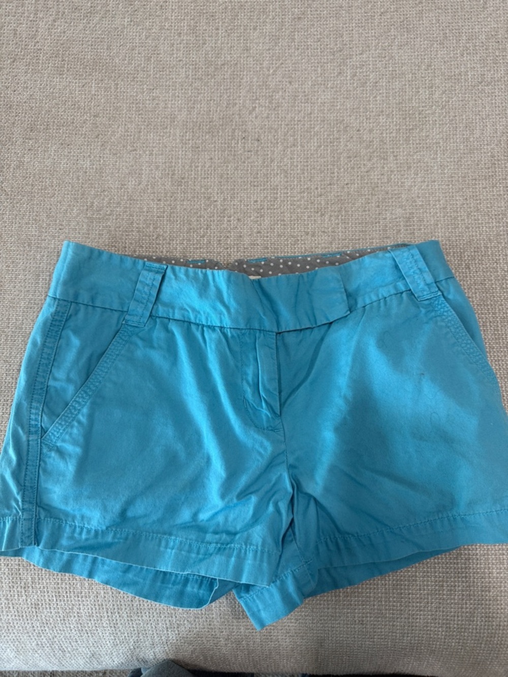 J. Crew Bright Turquoise Cotton Bermuda Shorts